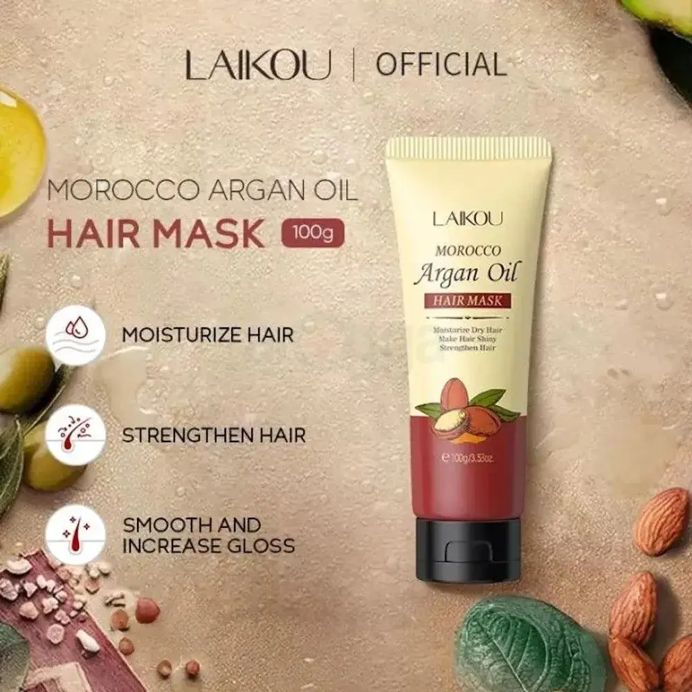 Picture of Laikou Morocco Argan Oil Hair Mask - 100g 