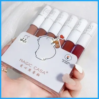 Picture of Magic Casa Love Bear Matte Lip Glaze set 6 in 1 Box 