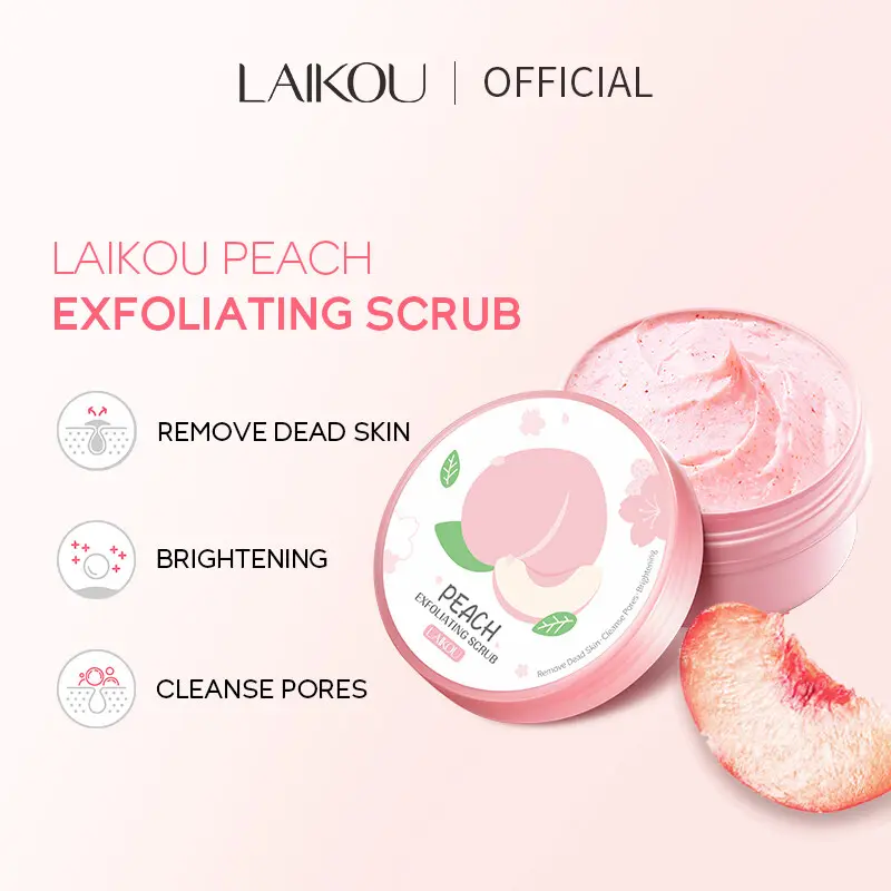 Picture of LAIKOU Facial Scrub Exfoliating Nourishing Repair Scrub Face Cream (Pink)
