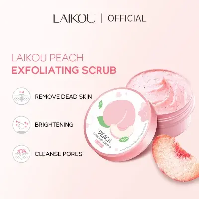 Picture of LAIKOU Facial Scrub Exfoliating Nourishing Repair Scrub Face Cream (Pink)