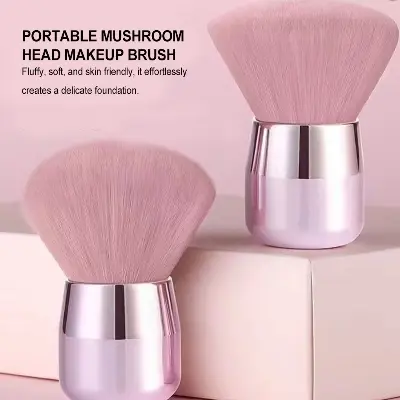 Picture of MAANGE Makeup Brush for Blush/ Powder / Foundation Pink Colour (Pink)