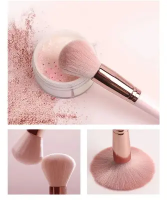 Picture of Maange Eye Brush Set -12 Pcs (Pink Colour) (Pink)