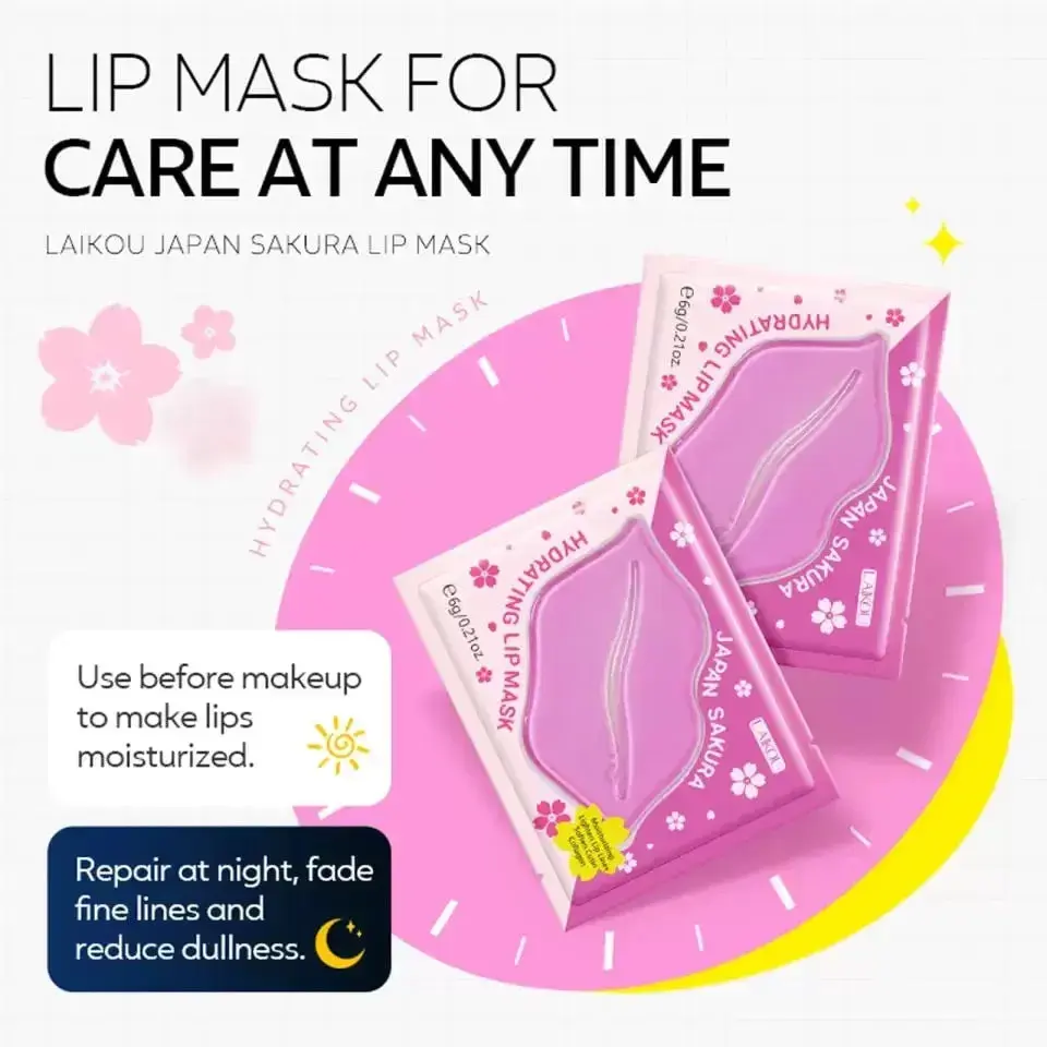Picture of Laikou Cherry Blossom Lip Mask - Tender Lip Care 