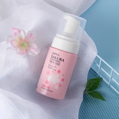 Picture of Laikou Japan Sakura Cleansing Mousse 100ml (Pink,Fresh)