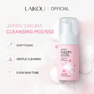 Picture of Laikou Japan Sakura Cleansing Mousse 100ml (Pink,Fresh)