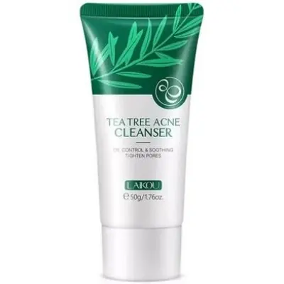 Picture of LAIKOU Tea Tree Acne Cleanser 50gm - Face Wash (Yellow,Fresh)