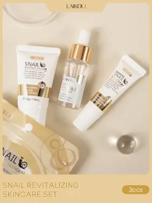 Picture of LAIKOU Snail Revitalizing Skincare Set 3pcs (Gold)