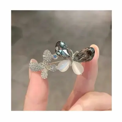 Picture of Two Butterfly Unique design Brooch Hijab safety pin for girls and women (Multicolor)