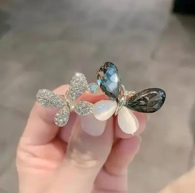 Picture of Two Butterfly Unique design Brooch Hijab safety pin for girls and women (Multicolor)