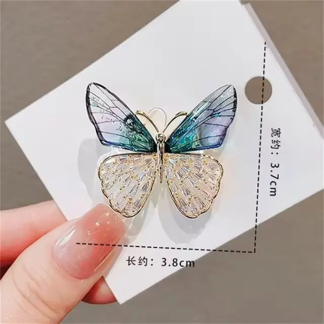 Picture of New fashionable Butterfly Brooches/hijab pin for women (Gold)