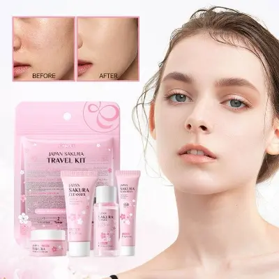 Picture of Laikou Japan Sakura Travel Kit 4 in 1 set (Pink)