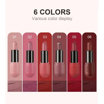 Picture of Handaiyan Mousse Matte Lipsticks Set 6 in 1 matte lipsticks (26,Multicolor)