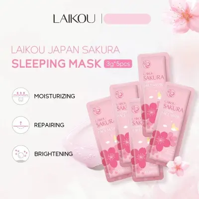 Picture of LAIKOU Sakura Sleeping Mask - 5 Pcs sell by (Farhana's unique Collection) 