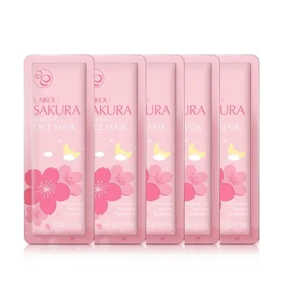 Picture of LAIKOU Sakura Sleeping Mask - 5 Pcs sell by (Farhana's unique Collection) 