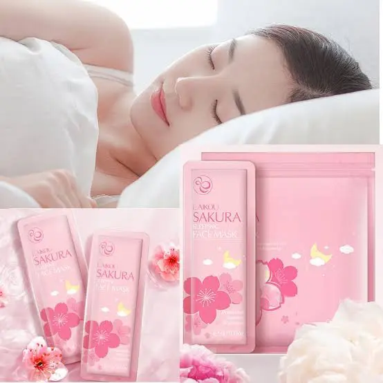 Picture of LAIKOU Sakura Sleeping Mask - 5 Pcs sell by (Farhana's unique Collection) 