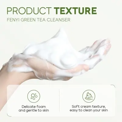 Picture of Fenyi Green Tea Cleanser Oil Control Face Wash 50g (White,Fresh)