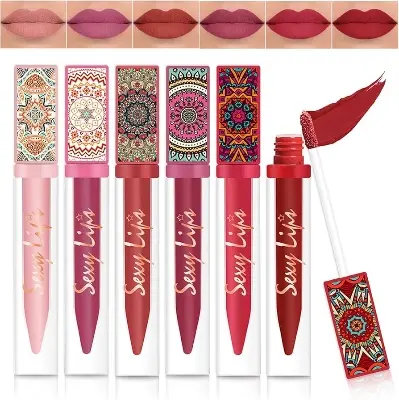 Picture of Handaiyan liquid matte lipstick set 6 in 1 box 