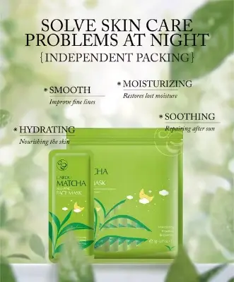 Picture of LAIKOU Matcha Sleeping Mask 5 pics (Farhana's unique Collection) 