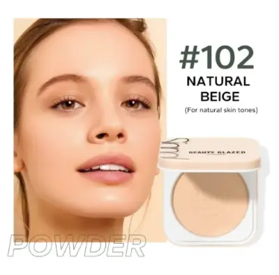 Picture of Beauty Glazed Face Powder 24h Oil Control Matte Flawless Full Coverage Velvet Compact (natural beige)