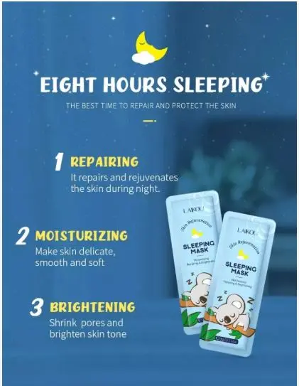 Picture of Laikou Sleeping Mask - Skin rejuvenation - Moisturizing repair and bright - 3g -5pcs 
