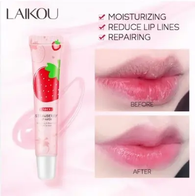 Picture of LAIKOU Strawberry Lip Mask Nourishing Moisturizing Lips Care 18g 
