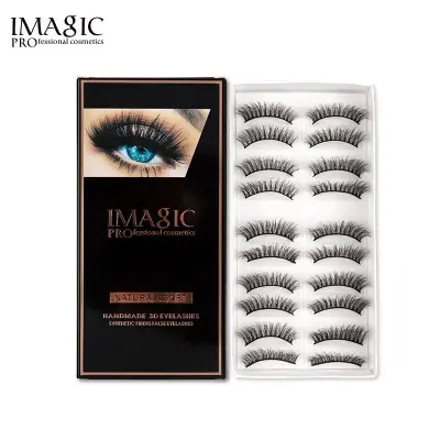 Picture of Imagic Handmade 3D Eyelashes Set Shade #L01 (TL-442) (Black)