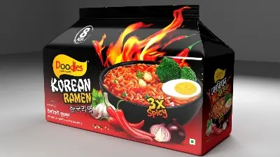 Picture of Doodles Instant Noodles Korean Ramen 496gm 8 Packs
