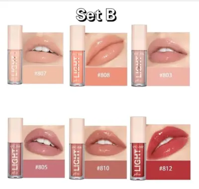 Picture of HANDAIYAN 6 Colors Light Lip Gloss Set Box Set-A & B (set-B)