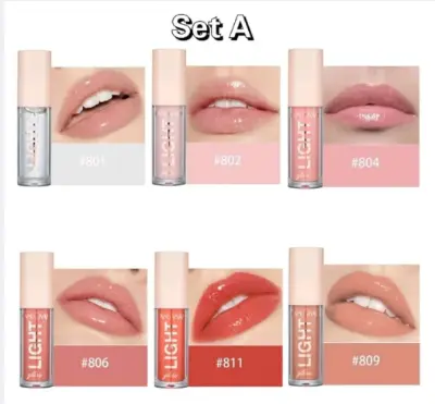 Picture of HANDAIYAN 6 Colors Light Lip Gloss Set Box Set-A & B (set-A)