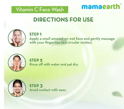 Picture of Mamaearth vitamin C face wash with vitamin C and turmeric for skin illumination (Multicolor,Fresh)