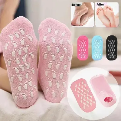 Picture of Free Size Spa Gel Socks for Everyone Comfortable Gel Insoles for Foot Care 