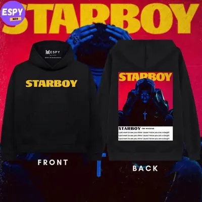 Picture of The Weeknd Starboy Stargirl Hoodie for Men & Women | Oversized Premium Quality Custom Print Hoddie | New Trendy Winter Collection Sweatshirt Jacket