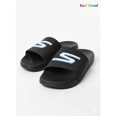 Picture of Men's Sporty Black Slide Slipper Sandal | Trendy EVA Comfort Flat Shoe | For Indoor & Outdoor Use | Non-Slip, New Collection