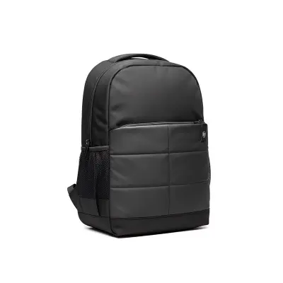 Picture of Premium HP Stylish Quilted Black Laptop Backpack 15.6 Inch | Waterproof & Durable Travel, College, Office Bag for Men & Women