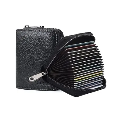 Picture of Visiting Card Holder and ATM Card Wallet - Compact and Stylish Storage Organizer - Black