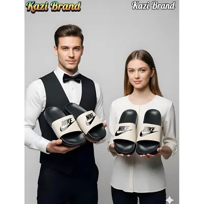 Picture of Kazi Brand | Premium Comfort Slide Slipper for Men | Trendy New Design Casual Lightweight Soft Sole Sandal | Daraz Bestseller Footwear