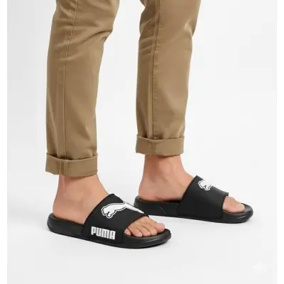 Picture of Kazi Brand Men’s Comfortable Slide Slippers – Lightweight Soft Sole Casual Sandals | Trendy Summer Slides / Footwear for Men | Size 39-44, Black & White