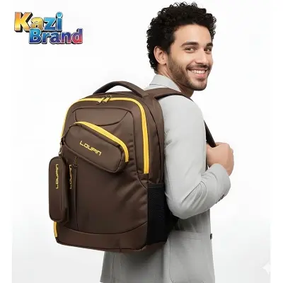 Picture of Loupin Kazi Brand High Quality Laptop Backpack for Men Boys – Stylish Waterproof Travel Bag College School Office Durable Back Pack [New Trendy]
