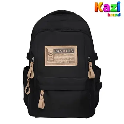 Picture of Trendy Cute & Aesthetic Black Backpack | Large Capacity for School, College & Travel