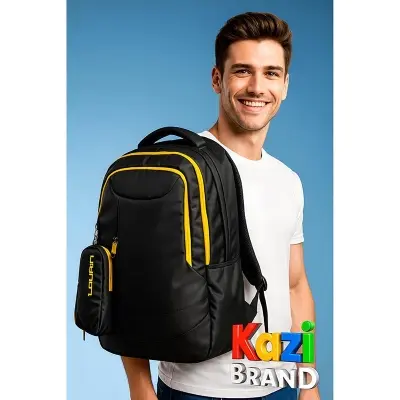Picture of Bag Laptop Backpack for Men Boys | Loupin Kazi Brand New Trendy Waterproof School College Office Travel Daypack | Smart Anti-Theft 18 Inch USB Charging | Blue Black Coffee Available
