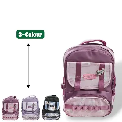 Picture of Latin Sheep ICON Premium School Bag | VIRAL Korean Fashion Large Capacity Nylon Backpack for Boys & Girls | Best Seller Colour Block