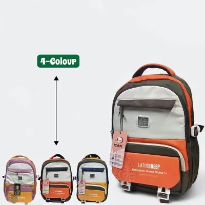 Picture of Cute Korean Version Fashionable Latin Sheep 4-Colour School Bag | Premium Waterproof College Backpack for Boys & Girls
