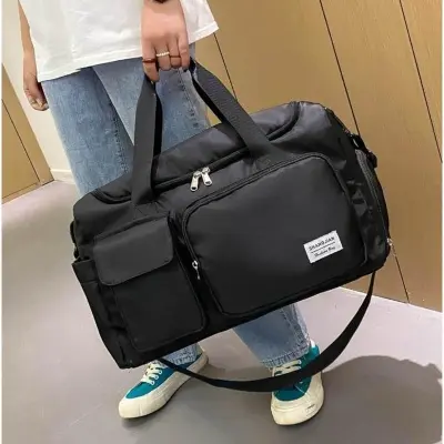 Picture of Premium Large Capacity Travel & Gym Duffel: The Ultimate Waterproof Bag with Smart Shoe & Wet Pockets