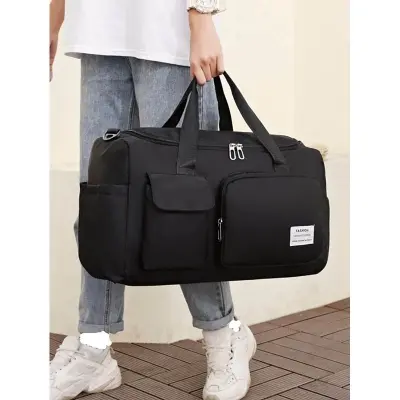 Picture of Viral Waterproof Travel Duffel Bag Large Capacity for Men & Women – Premium Black Gym & Weekend Bag with Shoe Pocket