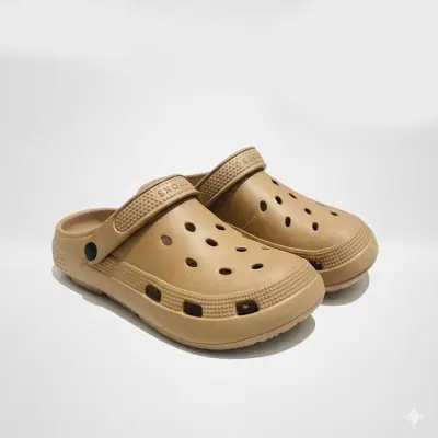 Picture of Unisex Black EVA Foam Clogs – Lightweight Slip-On Sandals with Breathable Holes, Non-Slip Thick Sole, Waterproof & Washable Shoes for Indoor, Outdoor, Beach & Summer Wear – Trendy Comfort Footwear for Men & Women