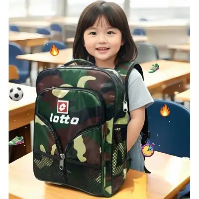 Picture of NEW Army School Bag for Boys/Girls 🎒 | 🔥 Camouflage Military Backpack | Primary/High Quality Kids Bag | Waterproof