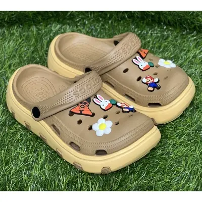 Picture of Unisex Cartoon-Themed Non-Slip Clogs with Cute Charms - Fashionable Summer Beach Sandals