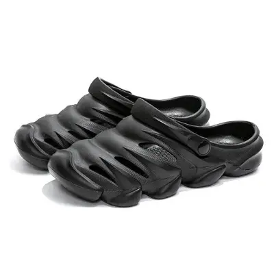 Picture of Mens New Casual Super Comfortable Soft Hollow-out Clogs Breathable Non-Slip Outdoor Half Shoes Sandals