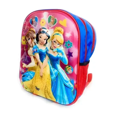 Picture of Kids Time Polyester Pre-Nursery Pink and Blue Barbie Doll Character School Bags Backpack for Girl's (2-5Years)