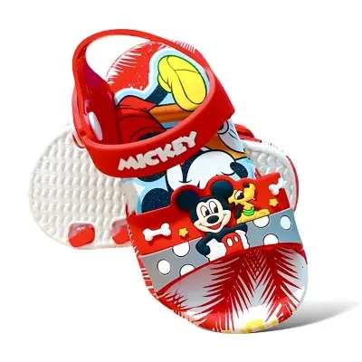 Picture of 2024 New Cute Solid Color Bear Sandals Little Children Boys and Girls Mickey-mouse Soft Sole Comfortable Toddler Shoes
